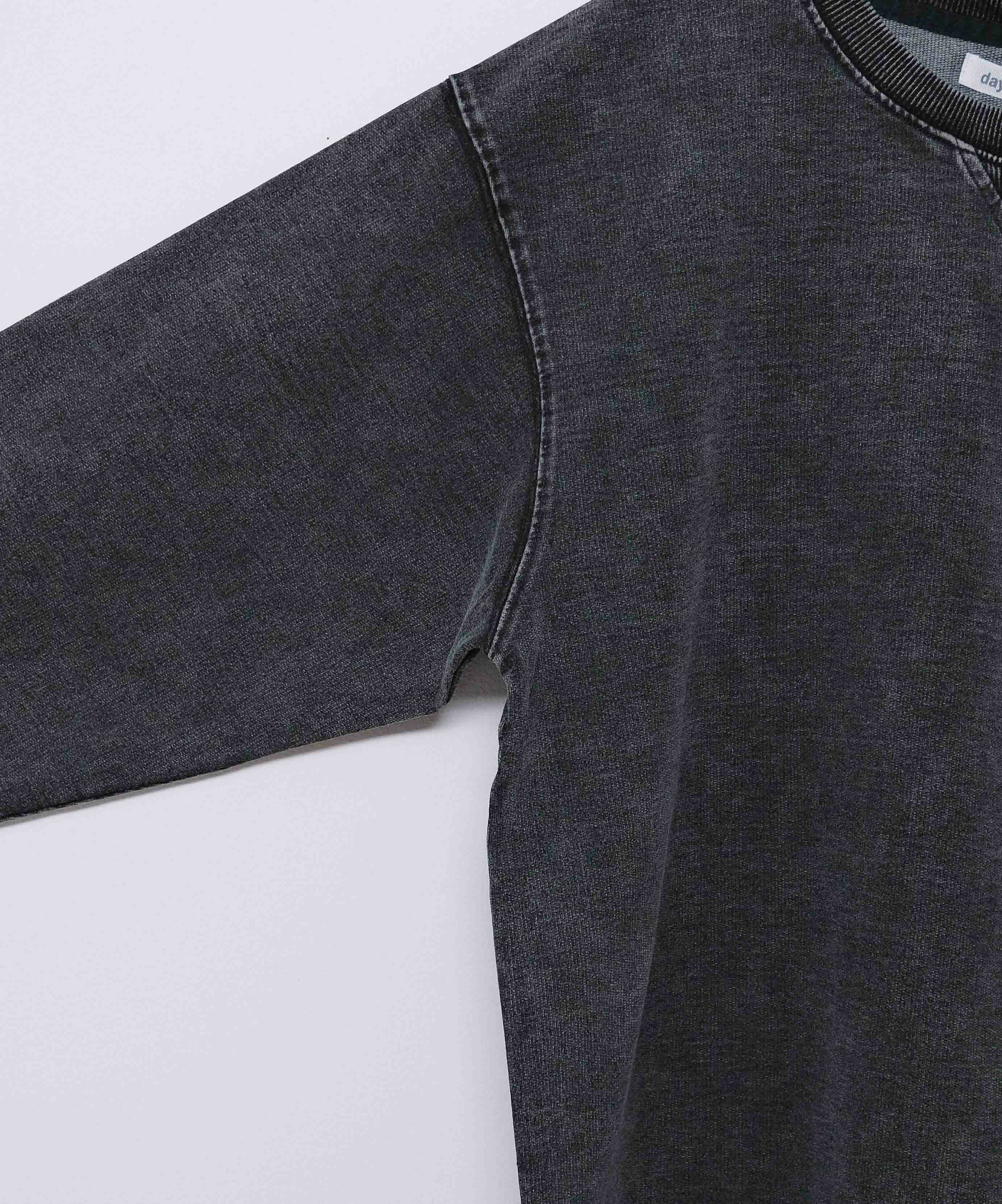 day standard｜カットデニムケミカルトレーナー [[121954]][D]