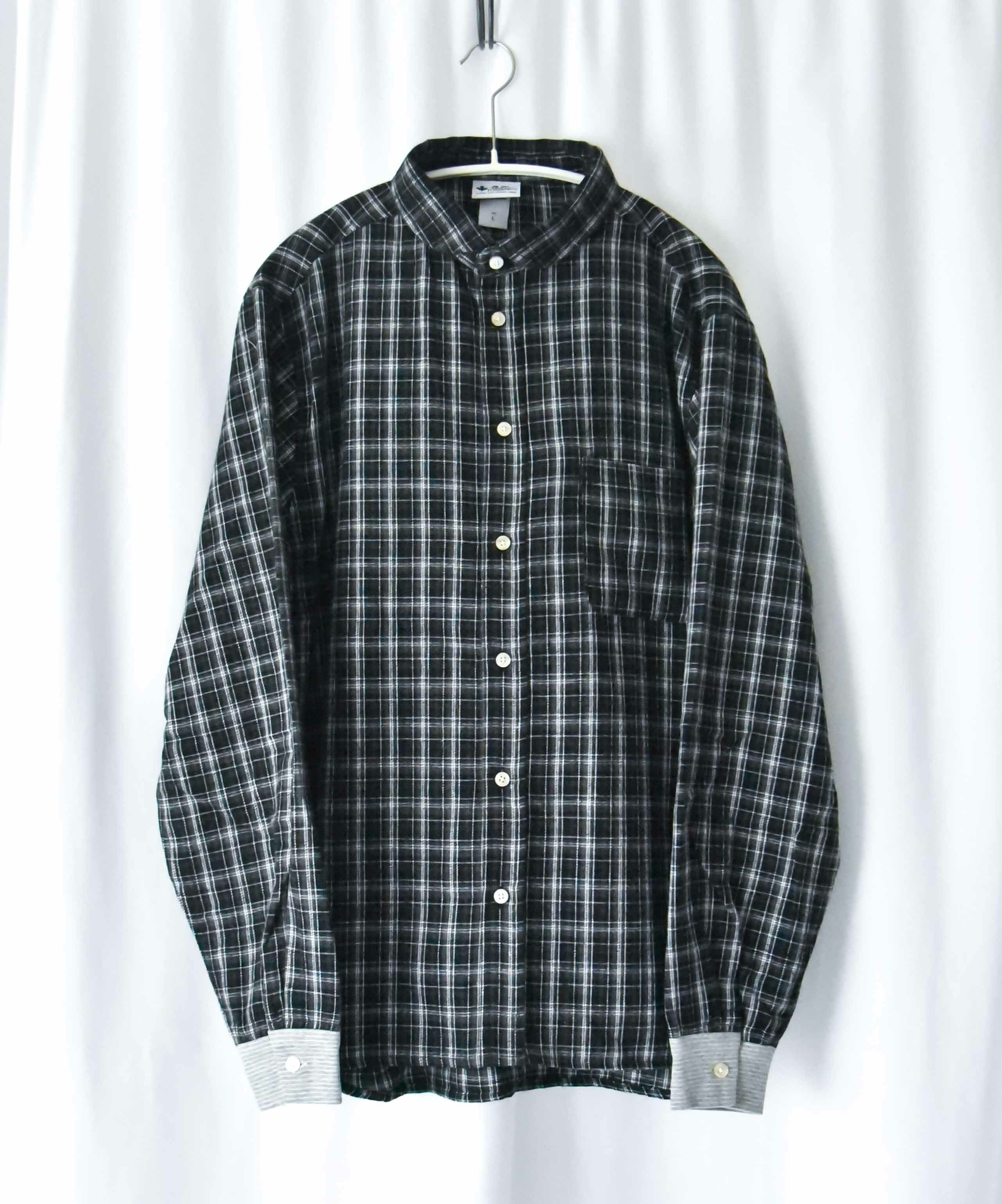 ジムマスター｜2WAY ショールカラー　チェックネルシャツ [[G433755]][D]