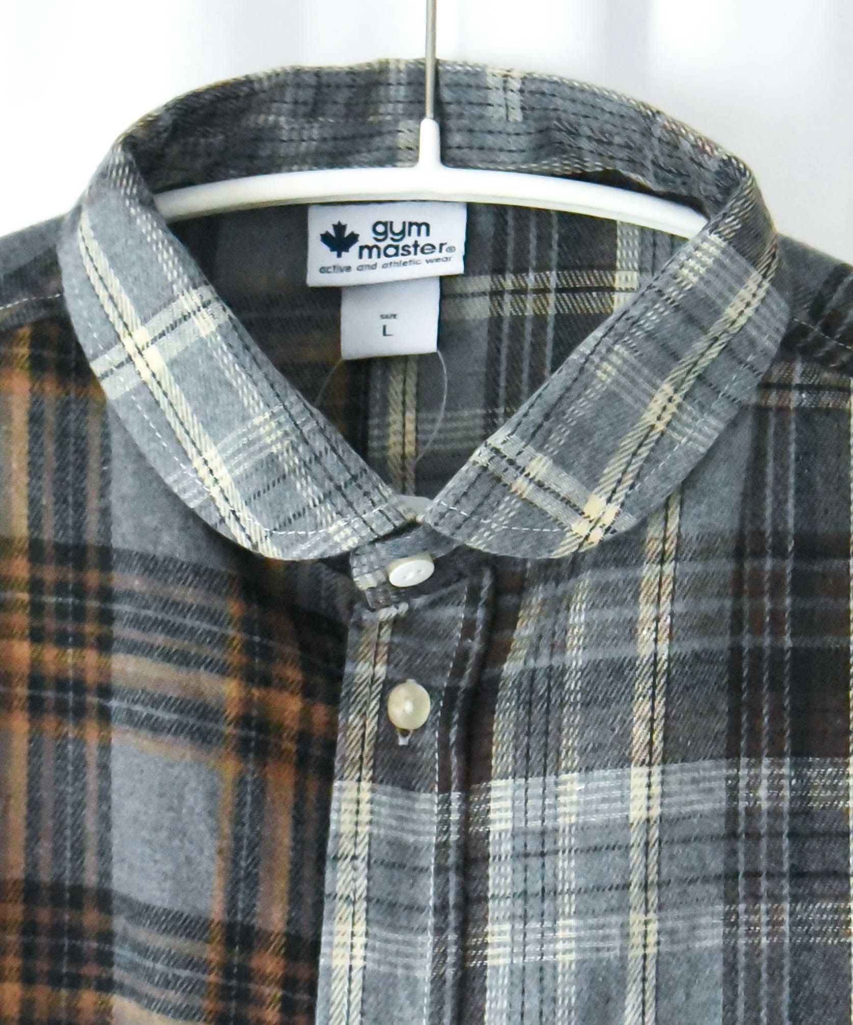 ジムマスター｜2WAY ショールカラー　チェックネルシャツ [[G433755]][D]
