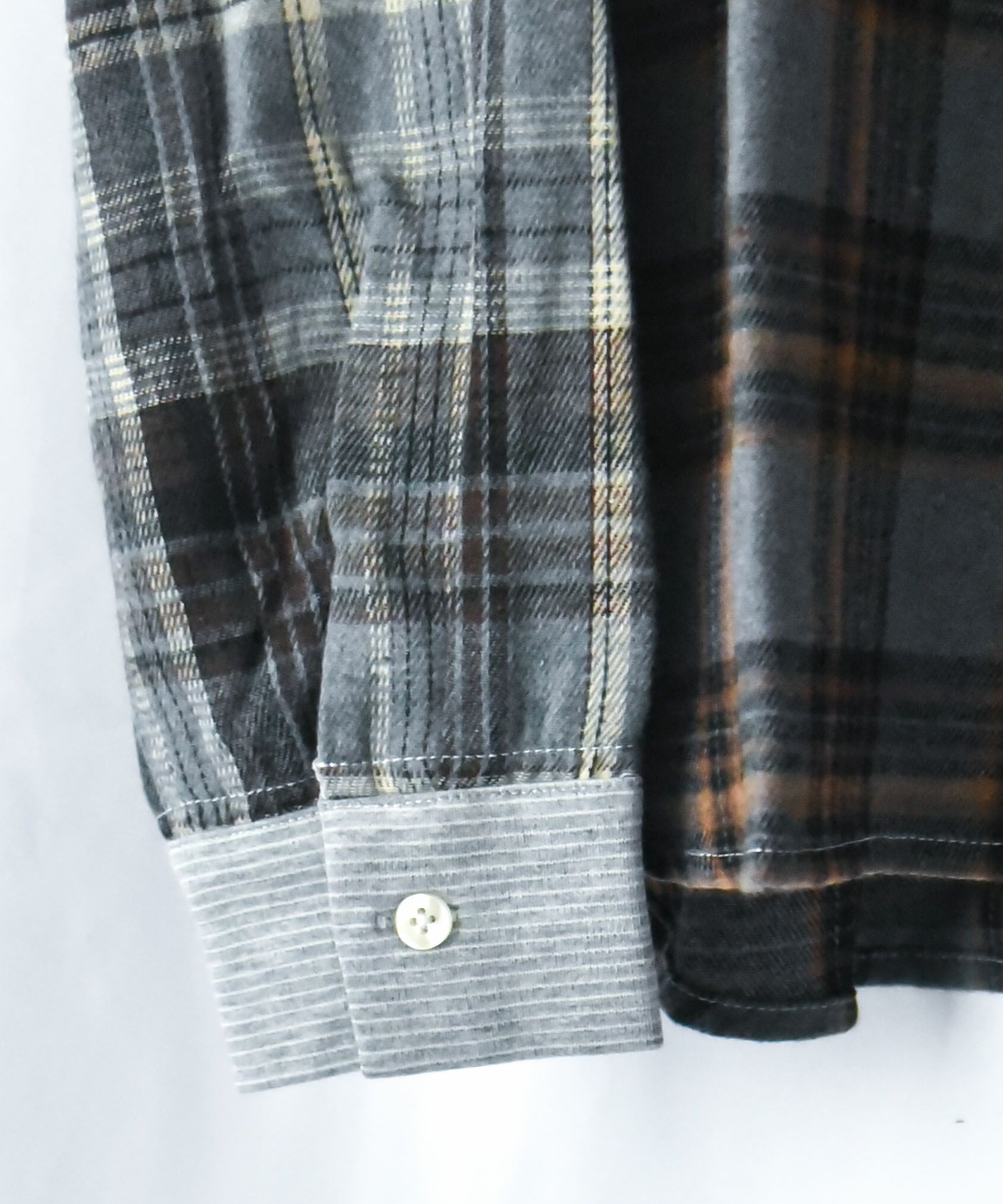 ジムマスター｜2WAY ショールカラー　チェックネルシャツ [[G433755]][D]