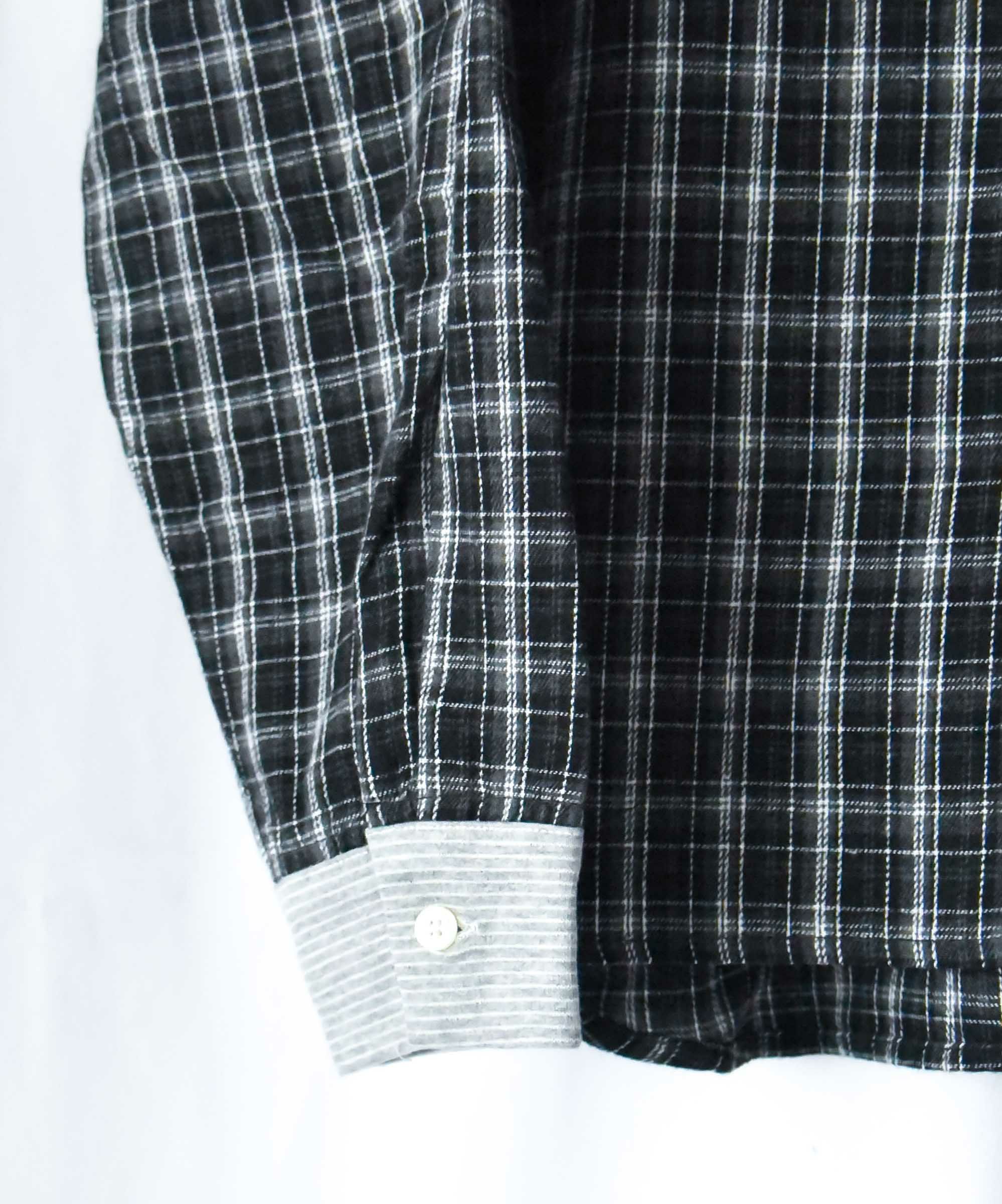 ジムマスター｜2WAY ショールカラー　チェックネルシャツ [[G433755]][D]