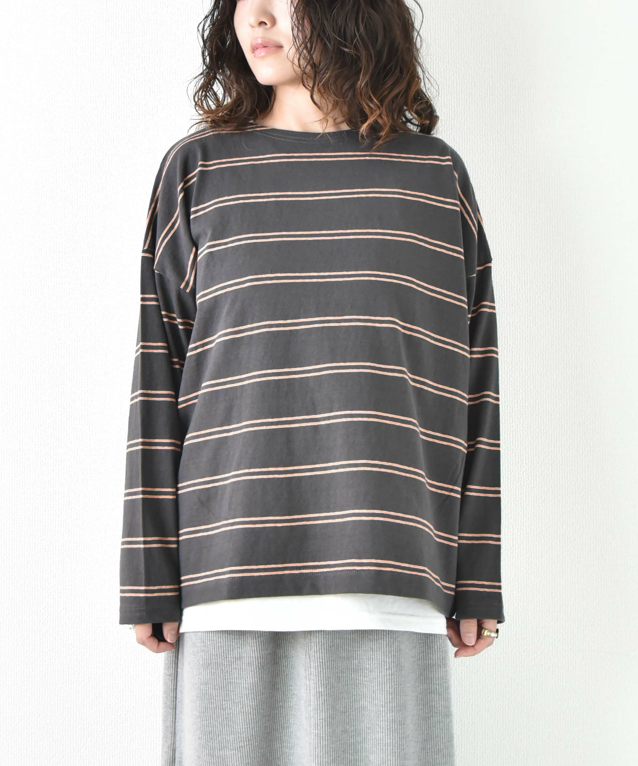 day standard｜ワイドボートネックTee [[853402]][D]