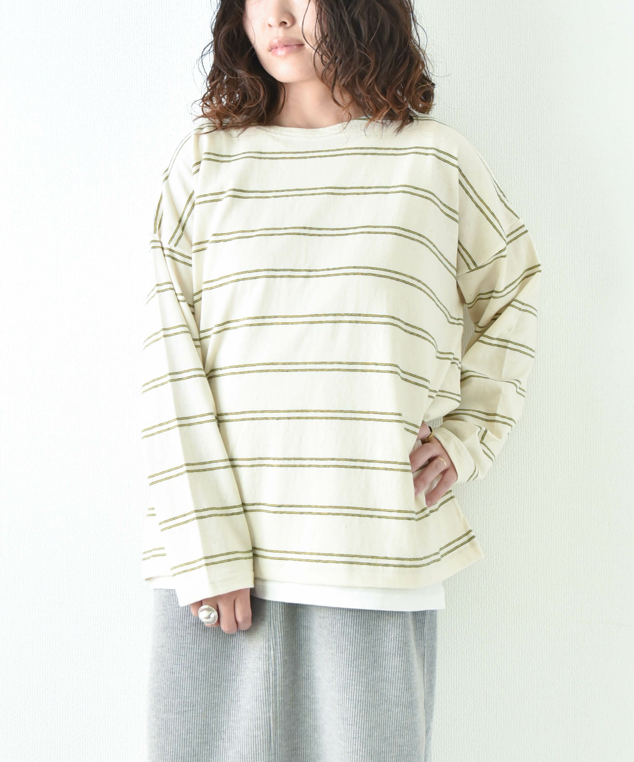 day standard｜ワイドボートネックTee [[853402]][D]