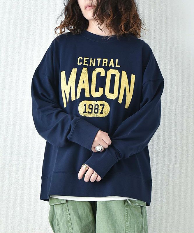 day standard｜カレッジロゴスウェット [[10-01-57539]][D]