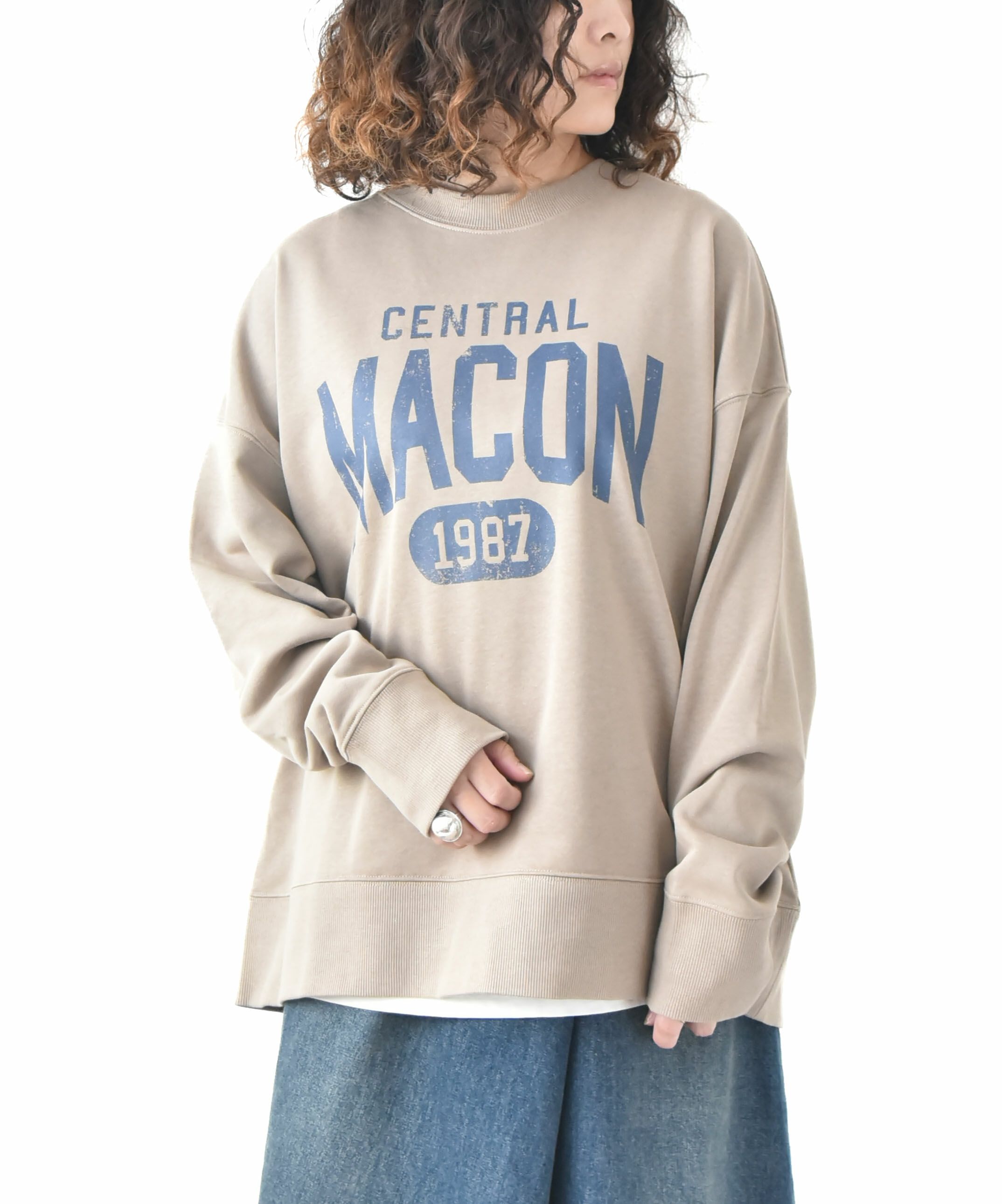 day standard｜カレッジロゴスウェット [[10-01-57539]][D]