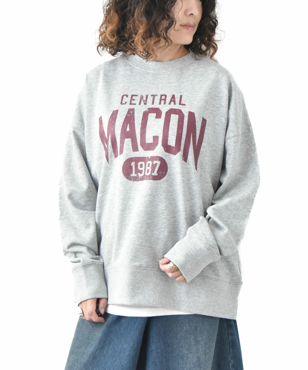 day standard｜カレッジロゴスウェット [[10-01-57539]][D]