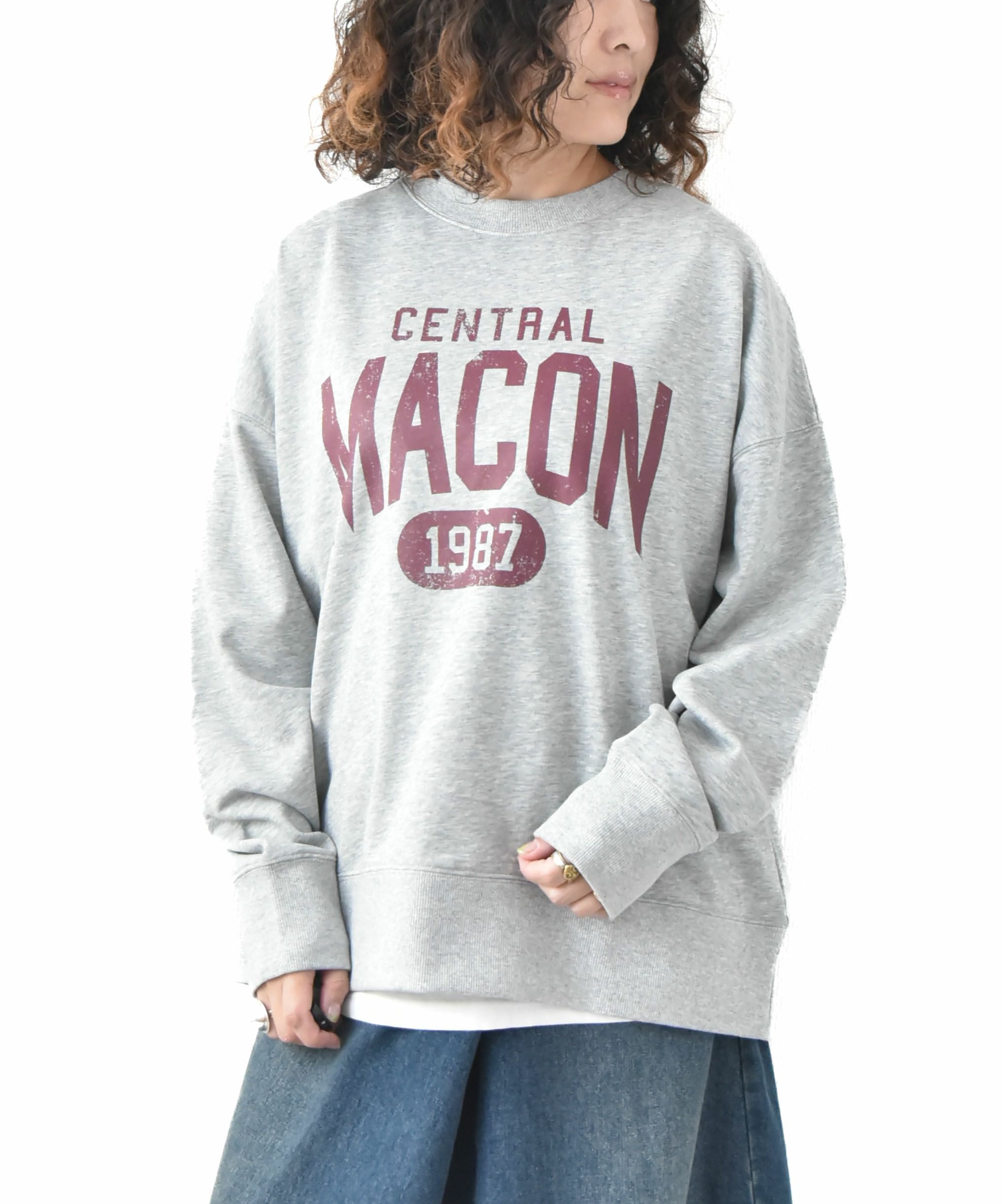 day standard｜カレッジロゴスウェット [[10-01-57539]][D]