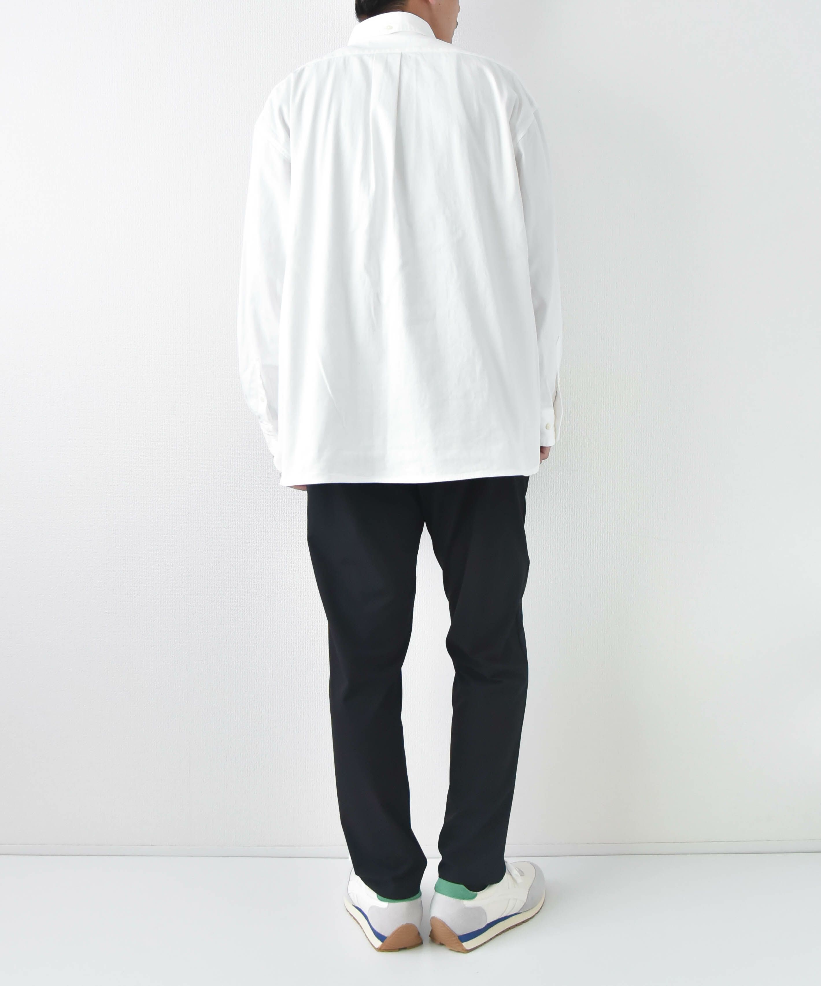 Audience｜「備後」8オンス ムラデニムボタンダウンボクシーAライン長袖シャツ [[AUD6663]][D]