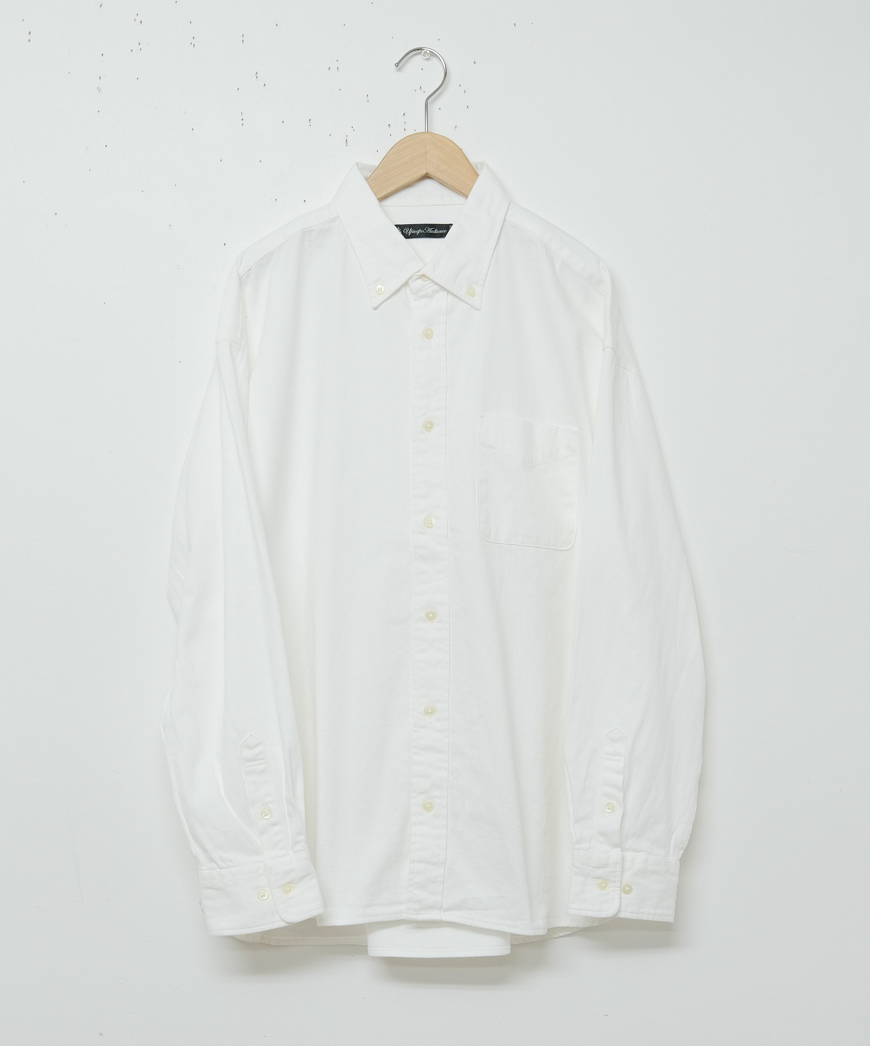 Audience｜「備後」8オンス ムラデニムボタンダウンボクシーAライン長袖シャツ [[AUD6663]][D]