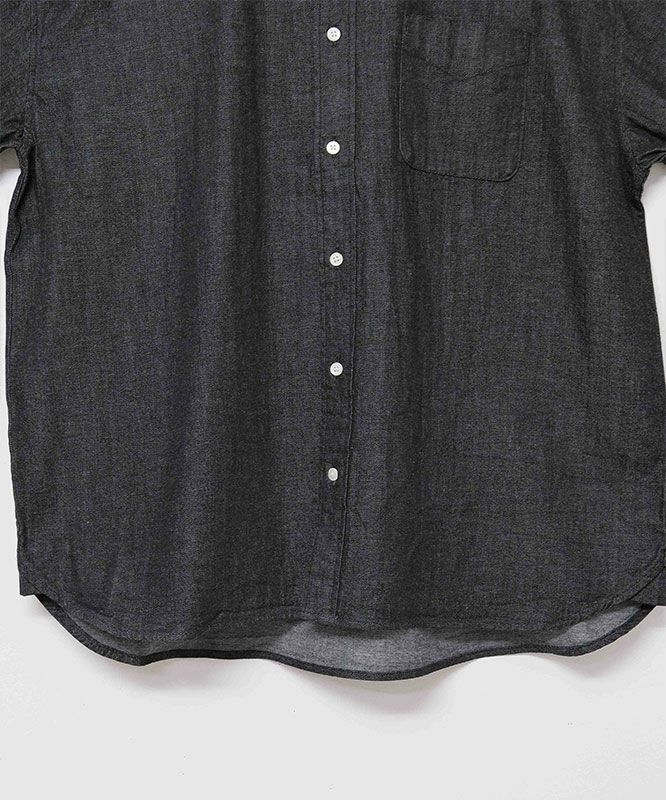 Audience｜「備後」8オンス ムラデニムボタンダウンボクシーAライン長袖シャツ [[AUD6663]][D]