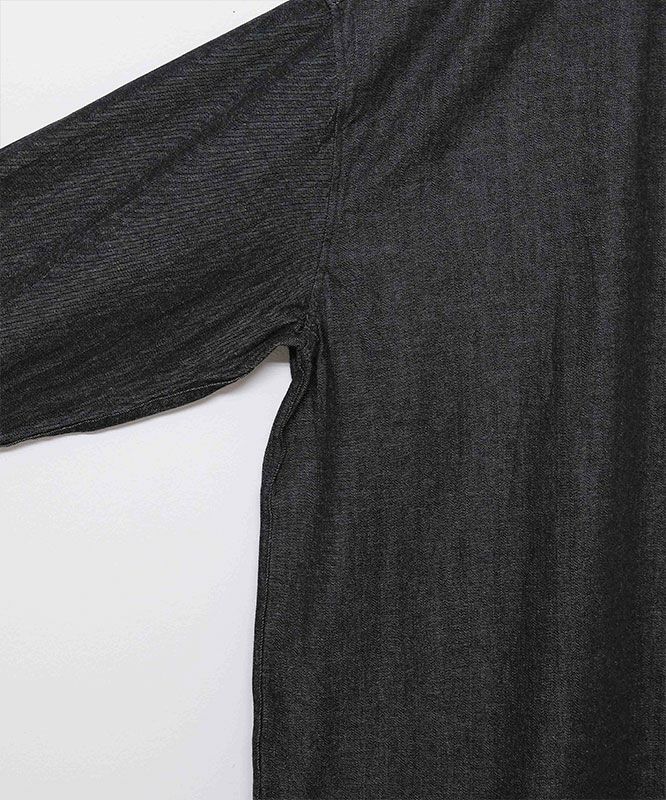 Audience｜「備後」8オンス ムラデニムボタンダウンボクシーAライン長袖シャツ [[AUD6663]][D]