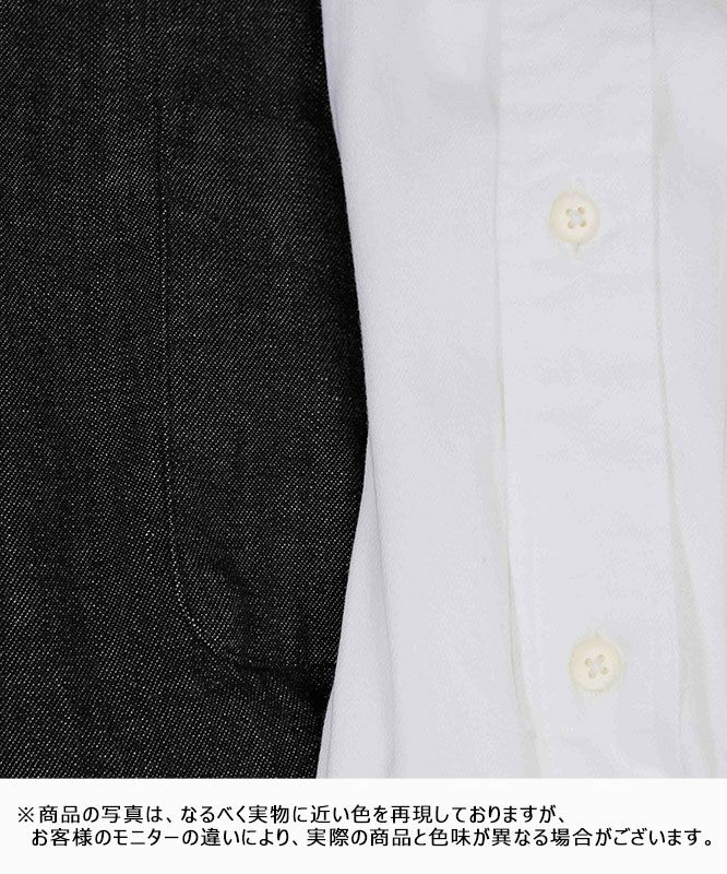 Audience｜「備後」8オンス ムラデニムボタンダウンボクシーAライン長袖シャツ [[AUD6663]][D]