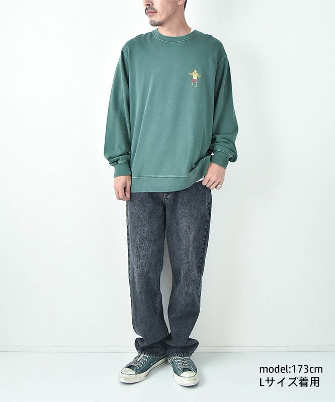 ジムマスター｜9.4oz ピグメント　レスラースウェットシャツ [[G633740]][D]