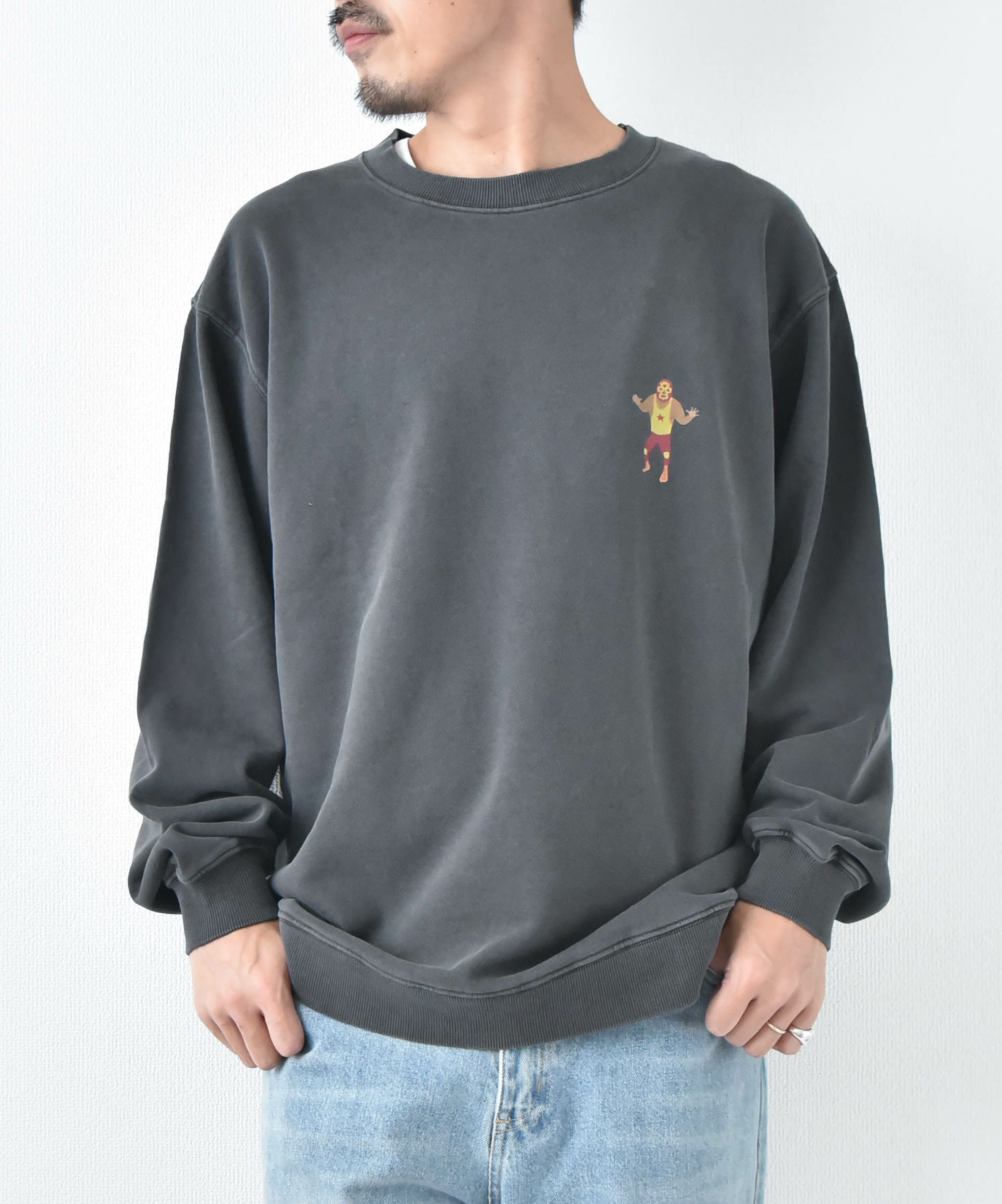 ジムマスター｜9.4oz ピグメント　レスラースウェットシャツ [[G633740]][D]