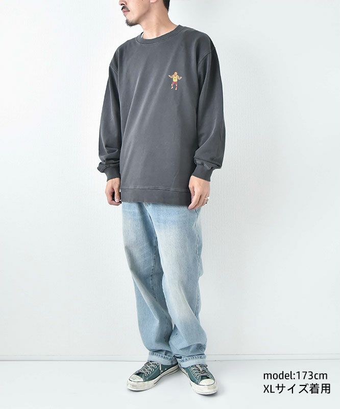 ジムマスター｜9.4oz ピグメント　レスラースウェットシャツ [[G633740]][D]