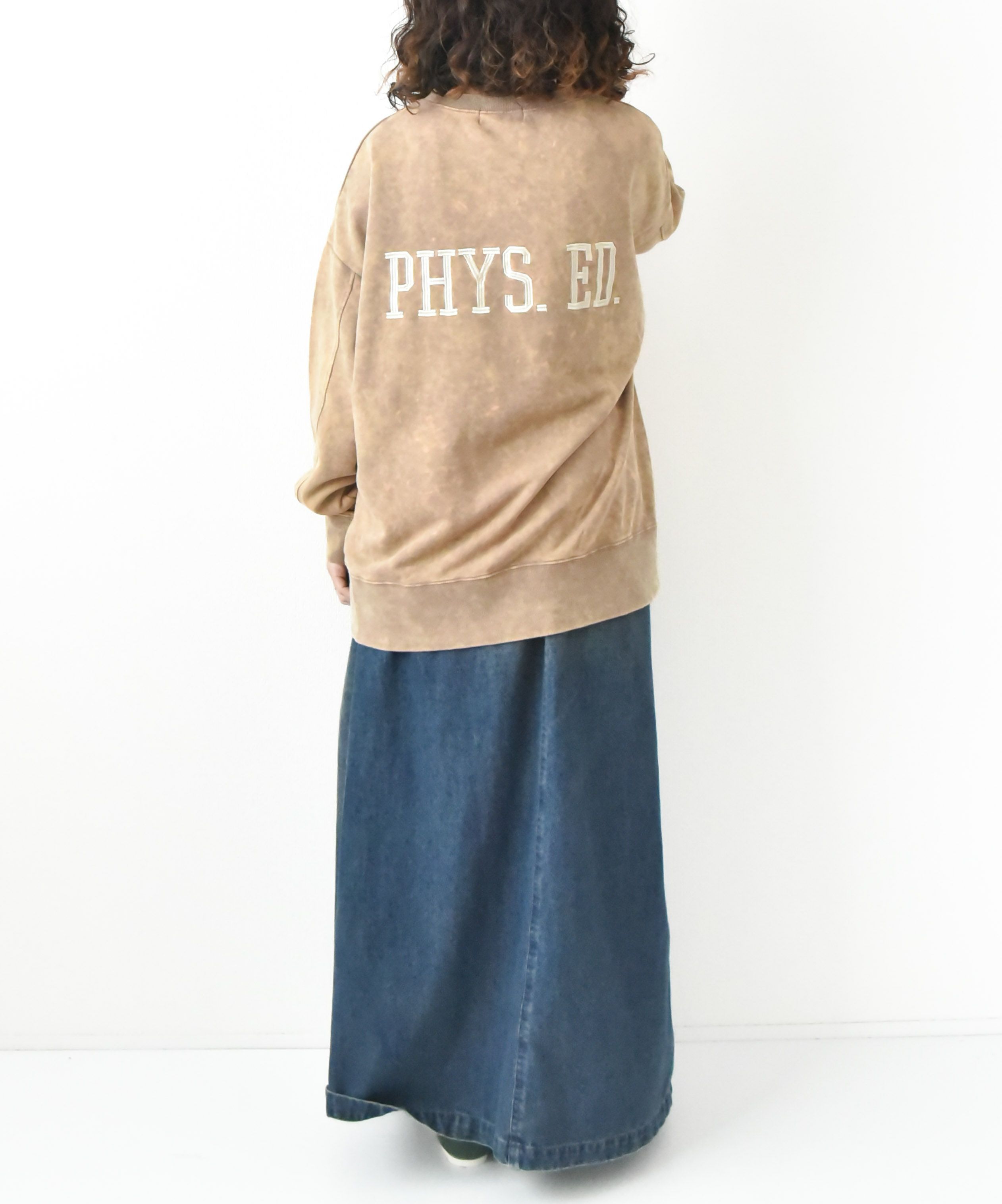 KAKELA&TRANQUIL｜クルーロング刺繍ロゴ [[12507-311-10]][D]