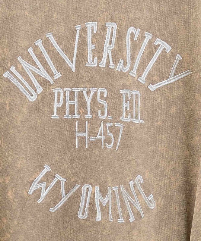 KAKELA&TRANQUIL｜クルーロング刺繍ロゴ [[12507-311-10]][D]