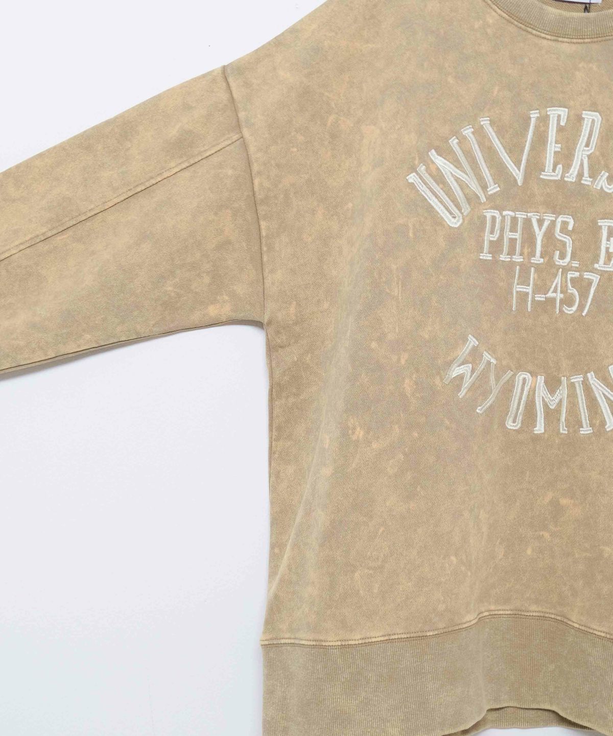 KAKELA&TRANQUIL｜クルーロング刺繍ロゴ [[12507-311-10]][D]