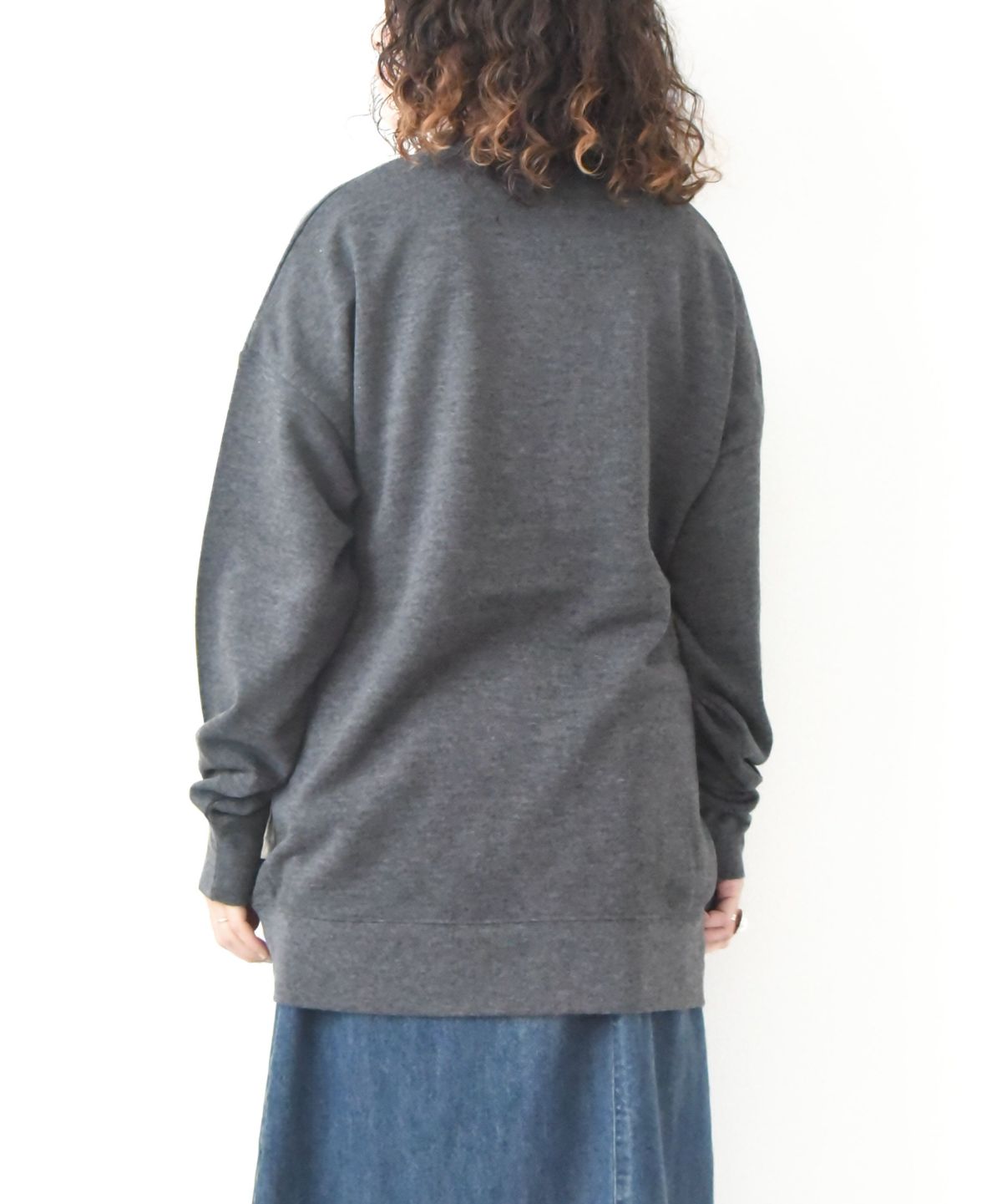 KAKELA&TRANQUIL｜ロングクルーカレッジ刺繍 [[12507-299-10]][D]