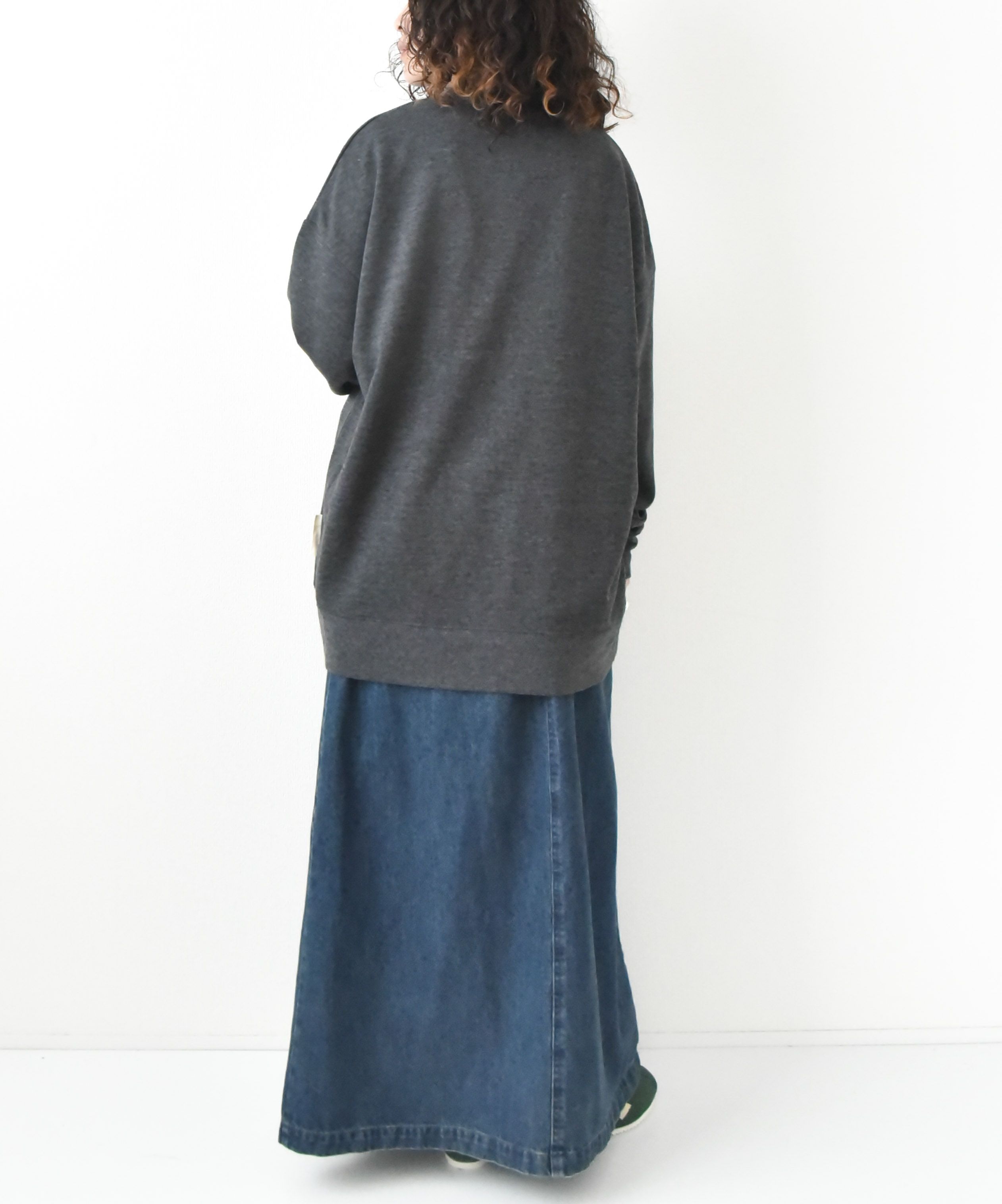 KAKELA&TRANQUIL｜ロングクルーカレッジ刺繍 [[12507-299-10]][D]