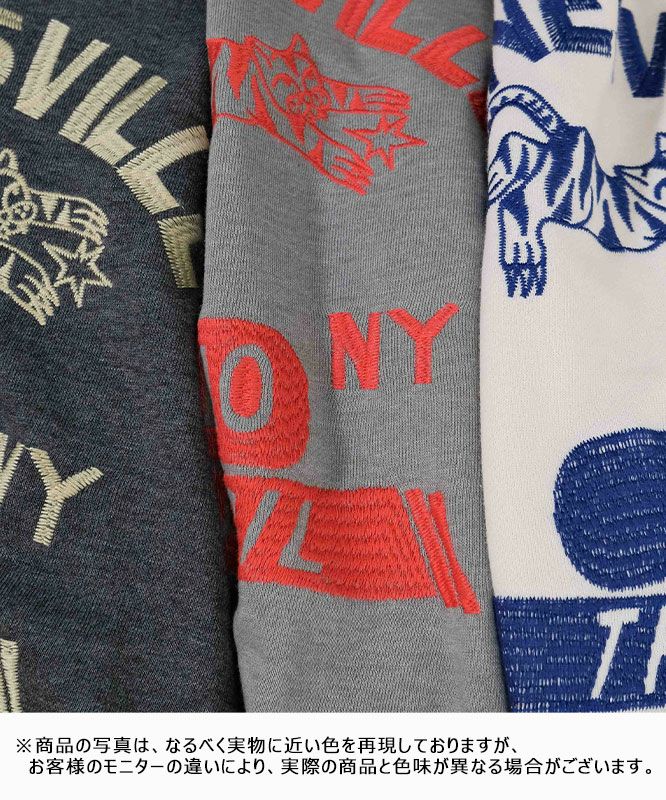 KAKELA&TRANQUIL｜ロングクルーカレッジ刺繍 [[12507-299-10]][D]