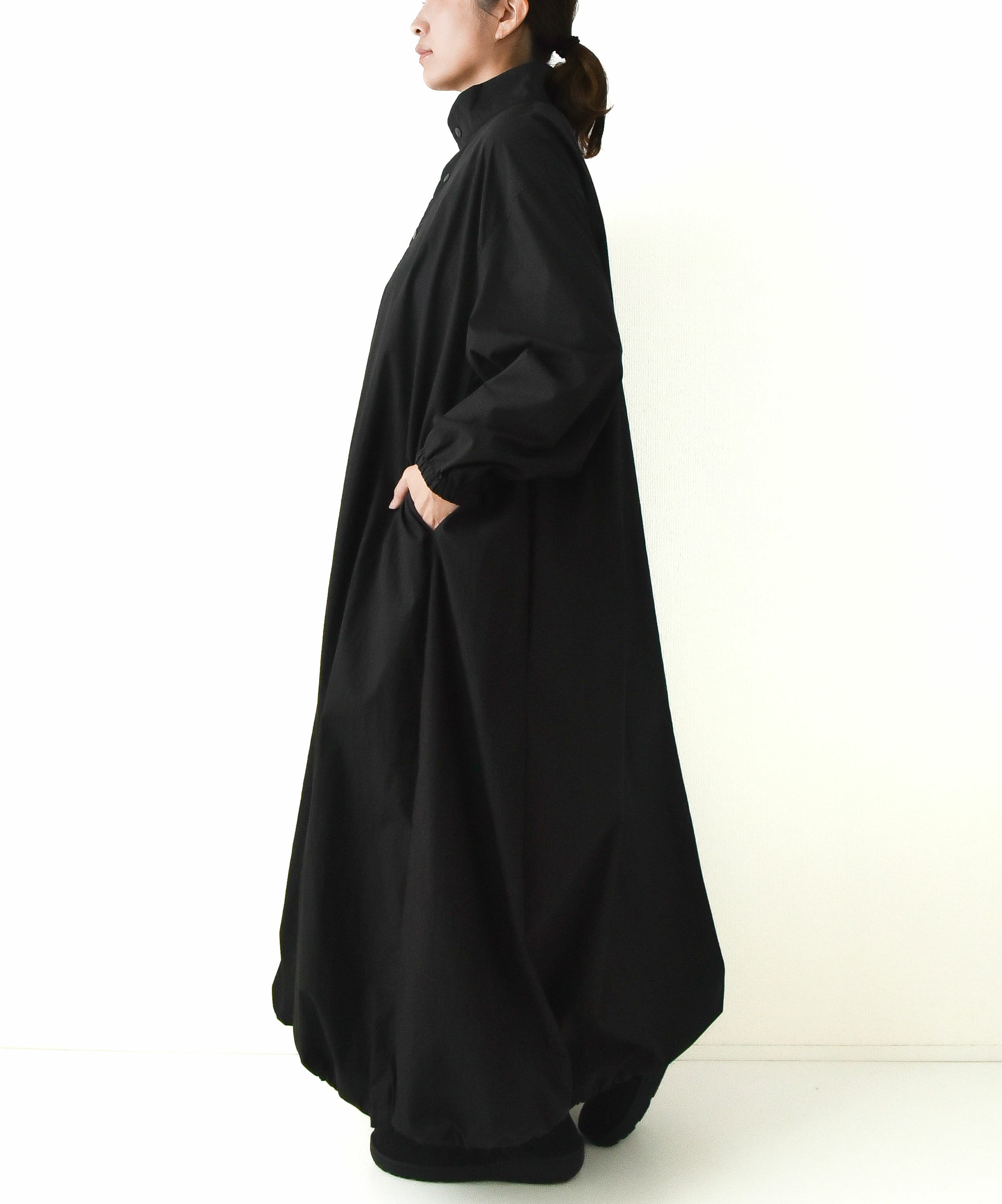 day standard｜ロクヨンクロス スタンドカラーシャツワンピース [[day-009]][D]