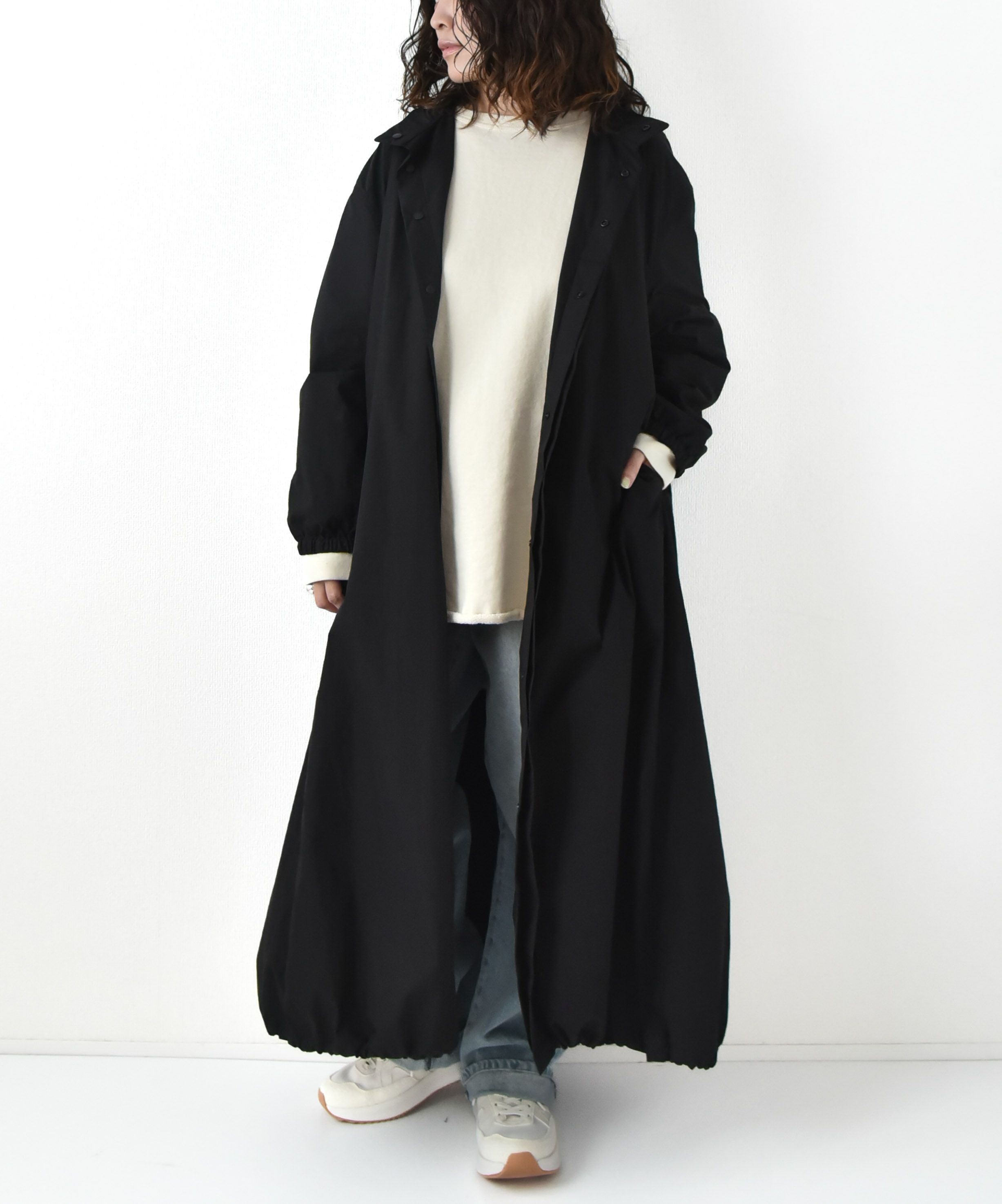 day standard｜ロクヨンクロス スタンドカラーシャツワンピース [[day-009]][D]