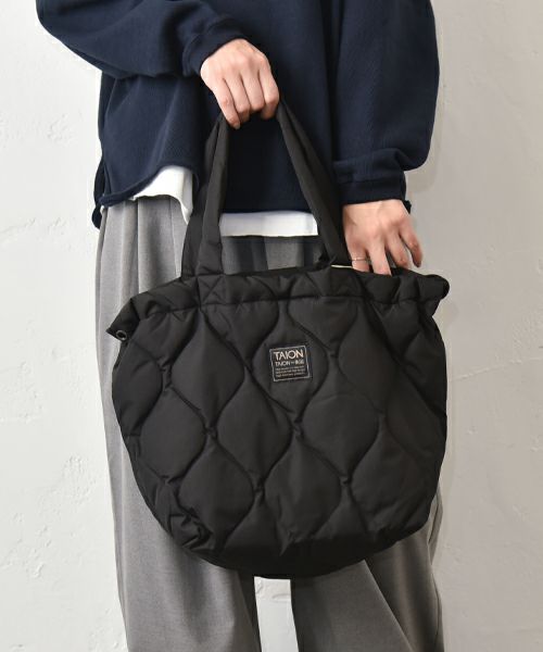 TAION｜ミリタリーダウンキルトトートバック [[TAION-TT02ML-1-M]][C]