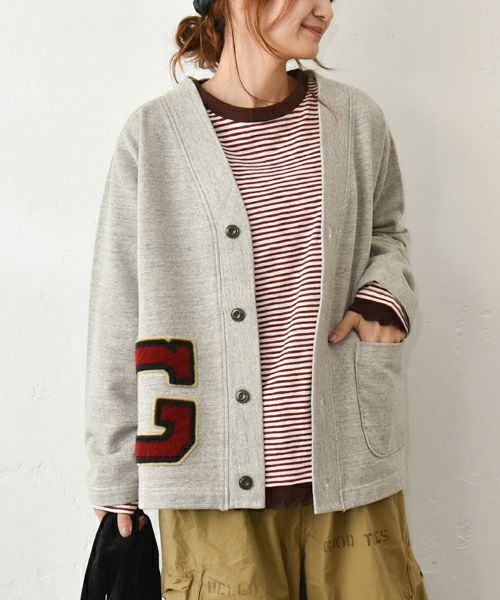 GO TO HOLLYWOOD｜ウラケ レターカーディガン [[32580404]][C]