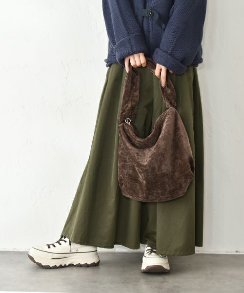 EARTH MADE｜コーデュロイ2WAYバッグ [[48-0793]][C]