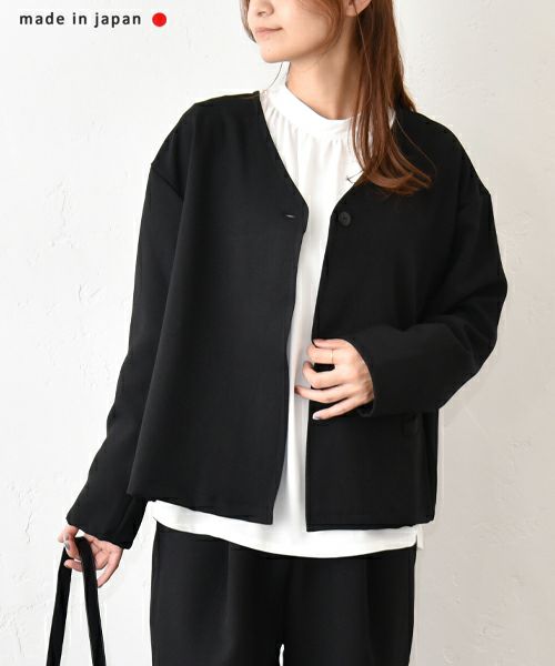 No18｜ウールライクVネックジャケット [[MA-31707]][C]