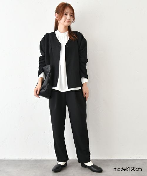 No18｜ウールライクVネックジャケット [[MA-31707]][C]