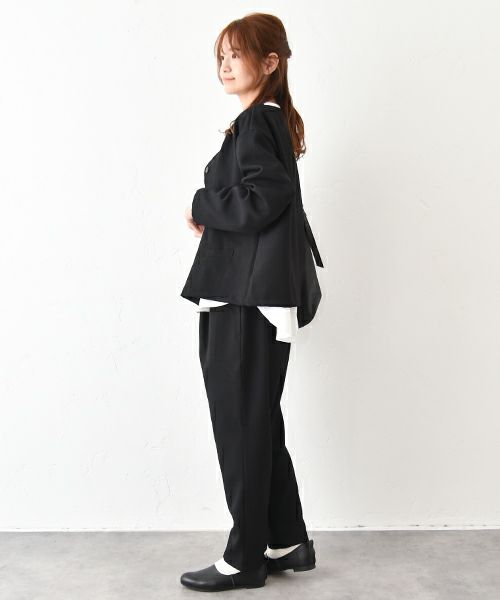 No18｜ウールライクVネックジャケット [[MA-31707]][C]