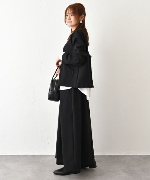 No18｜ウールライクVネックジャケット [[MA-31707]][C]