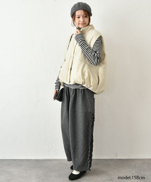 tumugu｜ウールメランジパンツ [[TB25336]][C]