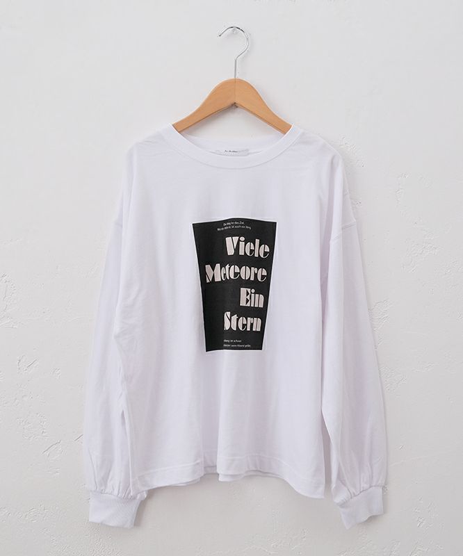 eka::｜ロゴプリント ロンT [[1611883]][C]