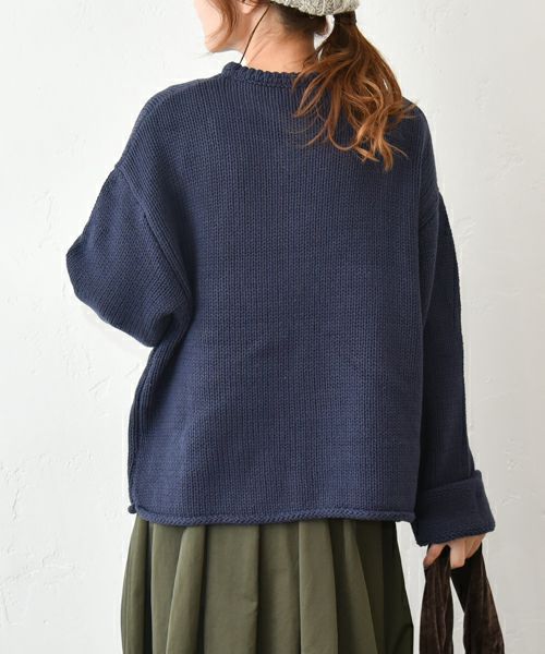 Gives a sense of fullment｜ミリタリーニットベスト＋プルオーバー [[853329]][C]