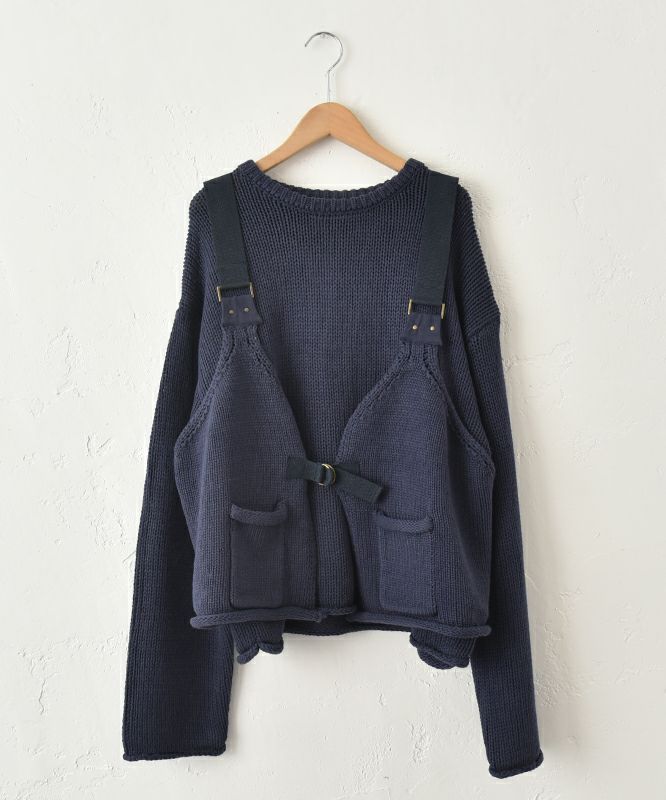 Gives a sense of fullment｜ミリタリーニットベス＋＋プルオーバー [[853329]][C]