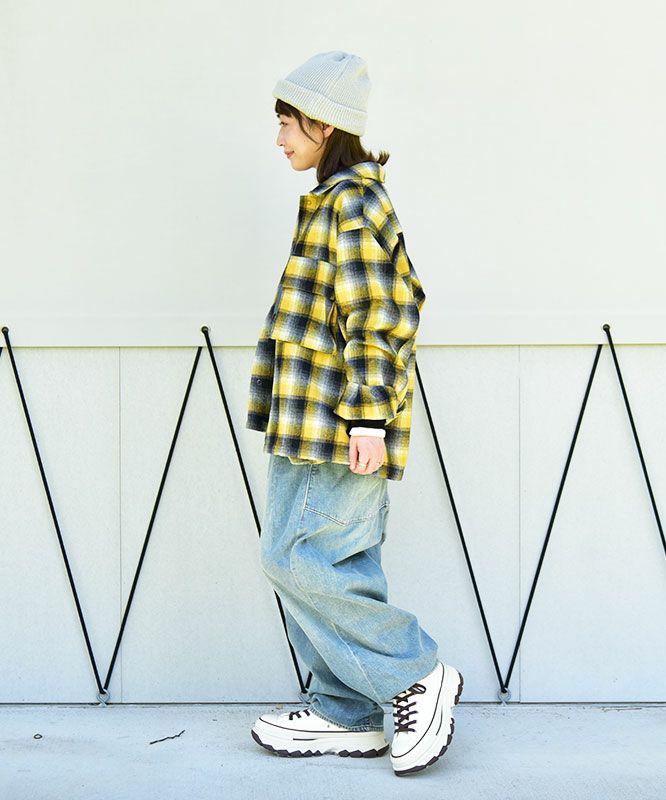 Gives a sense of fullment｜チェック柄ジャケット [[653400]][C]