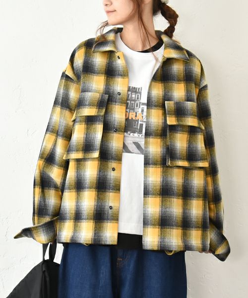 Gives a sense of fullment｜チェック柄ジャケット [[653400]][C]