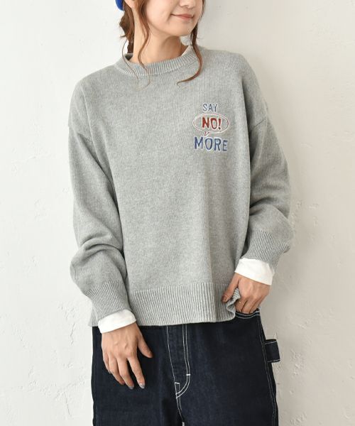 Gives a sense of fullment｜SAY NO MORE ニット [[853007]][C]