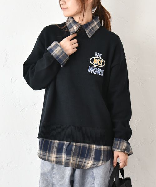 Gives a sense of fullment｜SAY NO MORE ニット [[853007]][C]