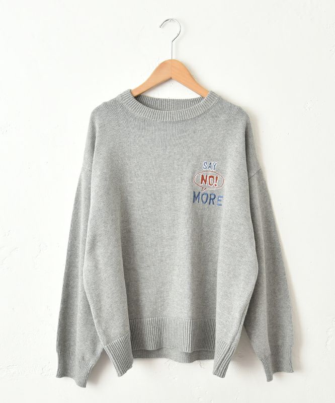 Gives a sense of fullment｜SAY NO MORE ニット [[853007]][C]