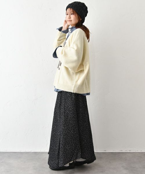 ichi｜Wカーゼオーガニックコットンスカート [[250413]][C]