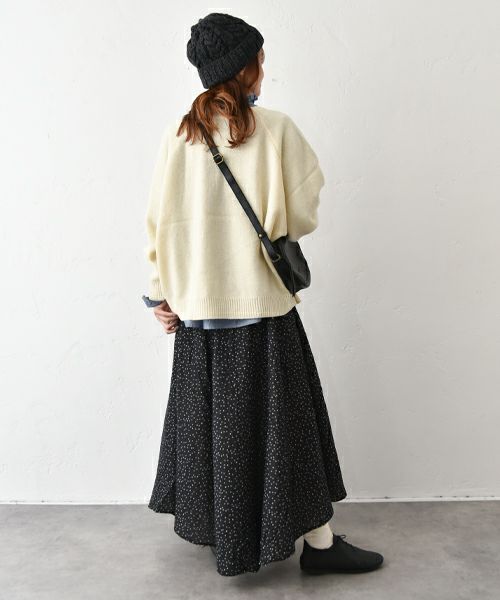 ichi｜ショートラウンドニットプルオーバー（17日出し） [[250468]][C]