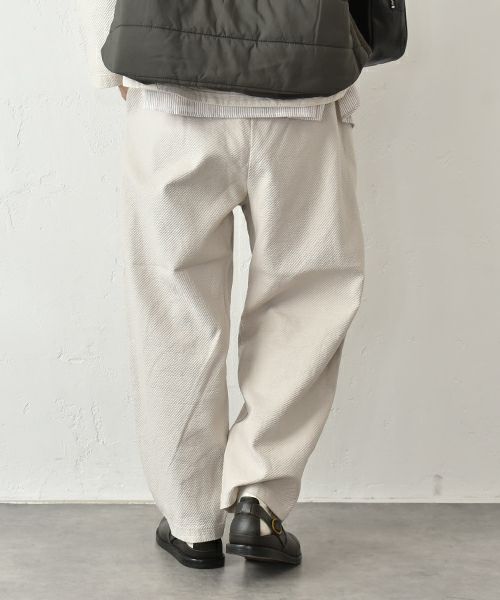 prit｜綾ピケストレッチワンタックバギーパンツ [[P90603]][C]