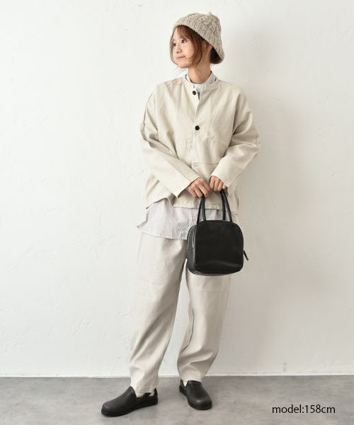 prit｜綾ピケストレッチワンタックバギーパンツ [[P90603]][C]
