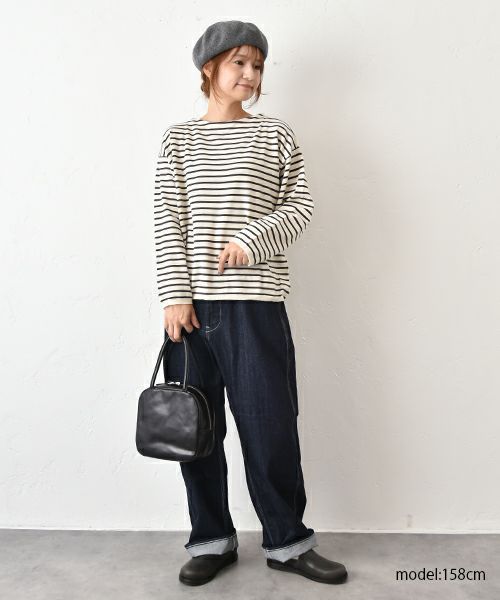 hagumu｜ボーダーTEEニット [[ha-PO-45]][C]