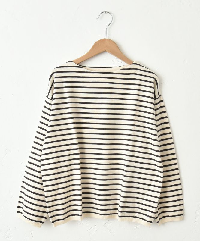 hagumu｜ボーダーTEEニット [[ha-PO-45]][C]