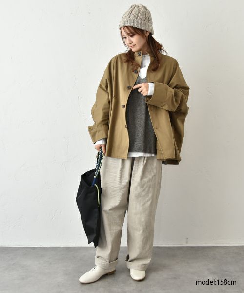 hagumu｜Vネックニットベスト [[125705]][C]